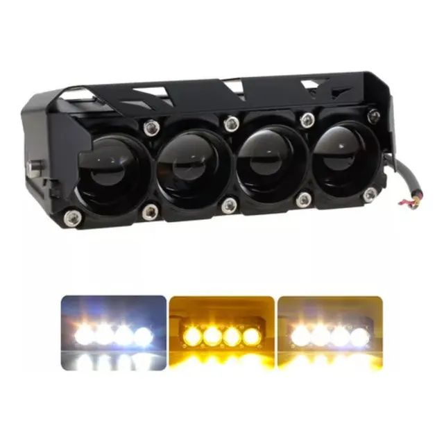 Luces Led  40w 4 Lupas Exploradoras Moto Carro