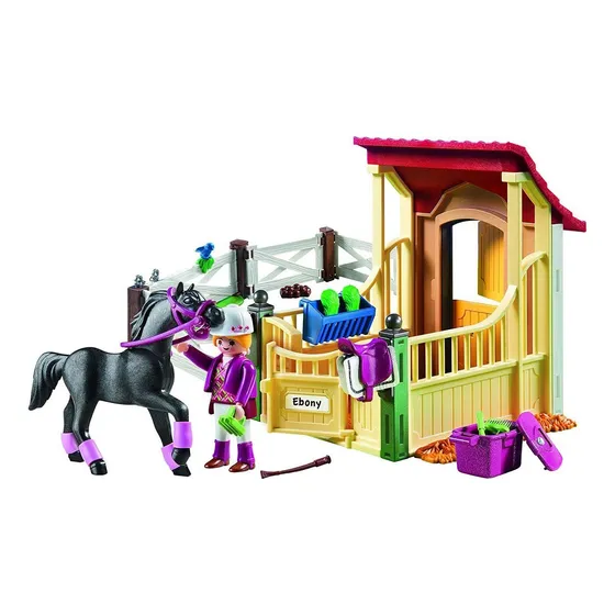 Establo De Caballos Playmobil Con Juego De Construcción