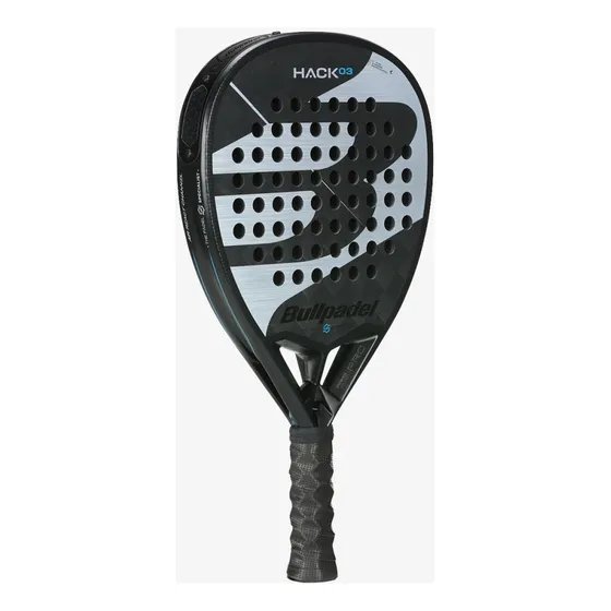 Paleta Pádel Bullpadel Hack 03 Control Tricarbon Multieva Color Negro