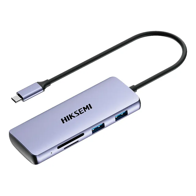Docking Adaptador Multipuerto 8 En 1 Hiksemi Hdmi Usb Tf