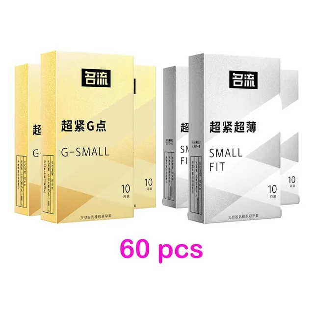 Kit 60 Preservativos Preservativos Simples Textura Mingliu