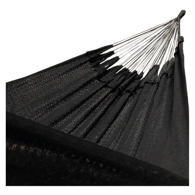 Hamaca Yucateca King Size De Algodón Color Negra Negro