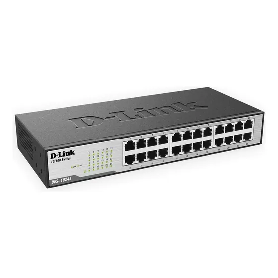 Switch and Forward D-Link DES-1024D 600MBps 24 Puertos RJ-45 | Cuotas sin interés