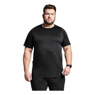 Camiseta Dry Fit Plus Size Academia Anti Suor Treino Grande Camiseta Dry Fit Plus Size Academia Anti Suor Treino Grande