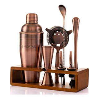 Mint & Mortar Coctelera, Kit De Barman De 7 Mint & Mortar Coctelera, Kit De Barman De 7