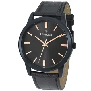 Relógio Masculino Champion Cn20702n Azul Rosé Couro Relógio Masculino Champion Cn20702n Azul Rosé Couro