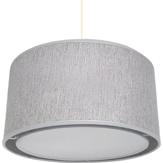 Lampara Colgantes Techo De 30x20 Pantalla C/difusor Tela!!!!