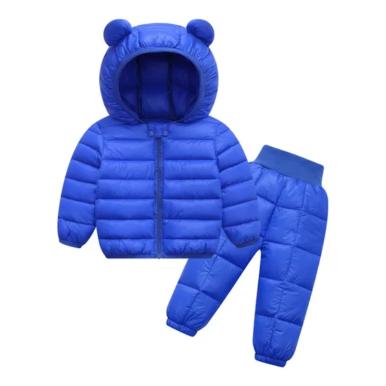 Conjunto De Jaqueta E Calças Infantil Para Meninos E Meninas