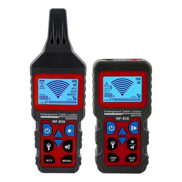 Noyafa Detector De Rastreador De Cables Subterráneo, Detección De Cables De Pared Y Subterráneos, Líneas Eléctricas, Ruta De Tubería De Suministro De Agua Y Gas (nf-826)