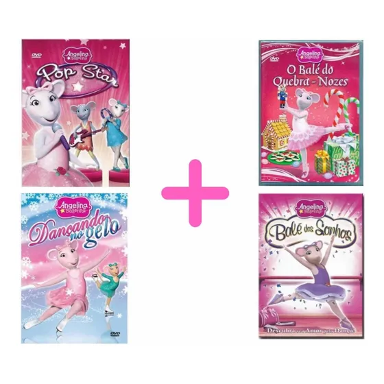 Dvd - Angelina Ballerina - 4 Títulos