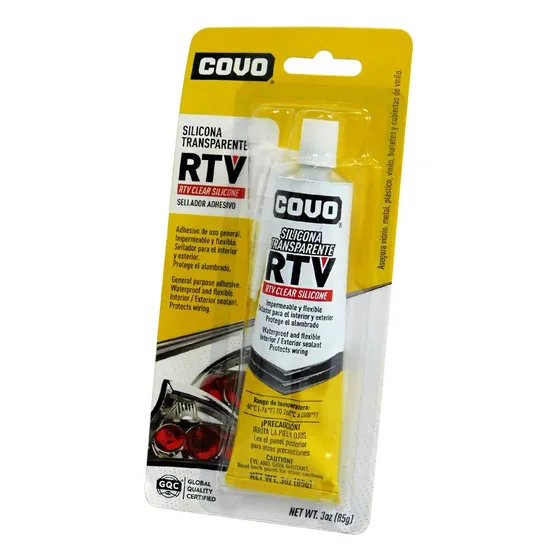 Sellador De Silicon Transparente 85g Marca Covo