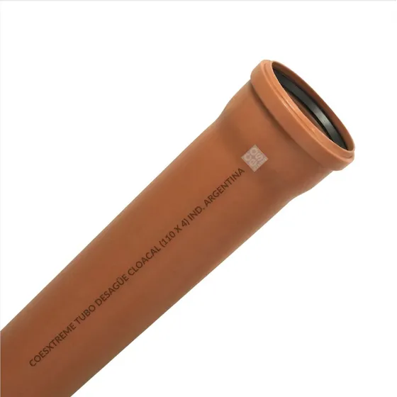 Caño Tubo Coes Marron Desague Cloacal 110 X 4mts Aro Goma