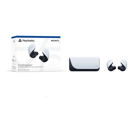 Audífonos Inalámbricos Sony Pulse Explore Playstation 5 Color Blanco/Negro Luz Blanco