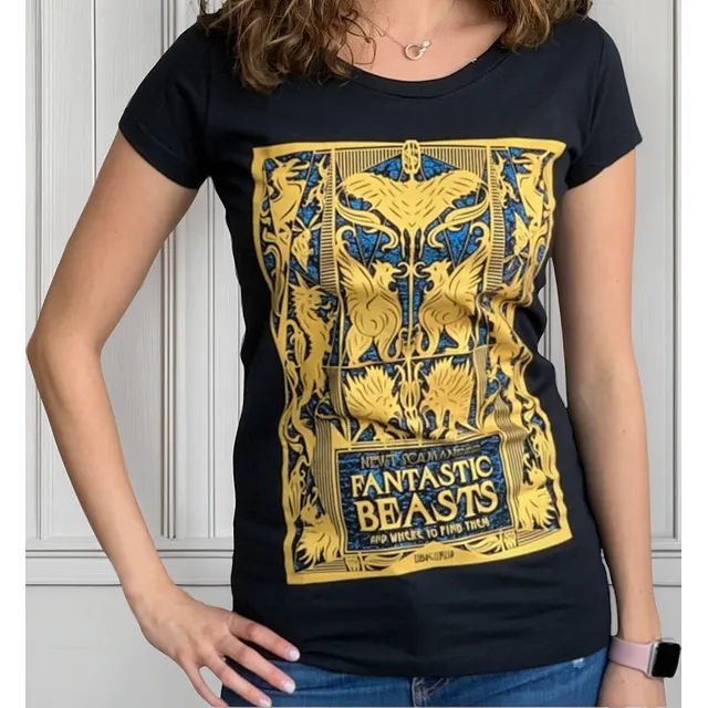 Playera Mujer Fantastic Beasts Marca Máscara De Látex