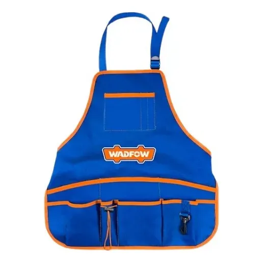 Delantal Porta Herramientas Wadfow Multiples Compartimientos Color Azul/naranja
