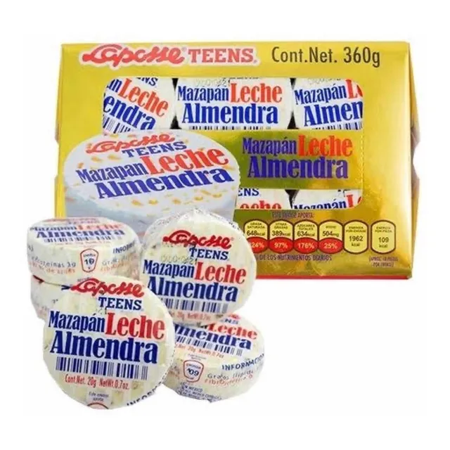 Laposse Mazapan Leche Almendras 360grs