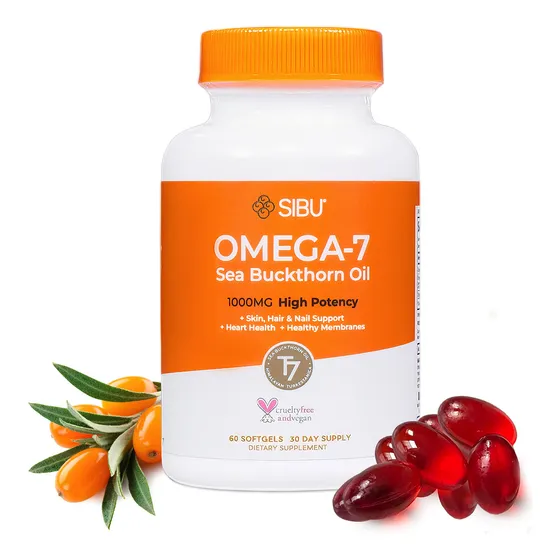 Suplemento Sibu Omega 7 De Aceite De Espino Amarillo En Cáps