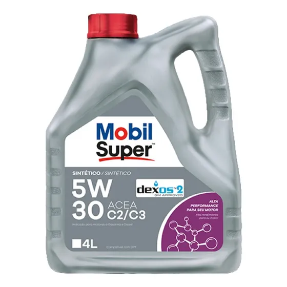 Aceite Sintético Mobil Super 3000 Dexos 2 5w30 X4 Litros