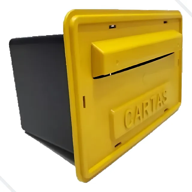 Caixa De Cartas Correio Pvc P/ Embutir Gradil Grade E Portão
