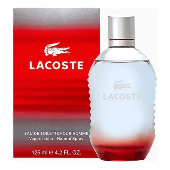 Lacoste Red Hombre Eau De Toilette Pour Homme Spray 125ml