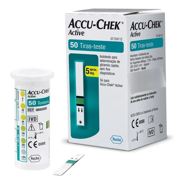 Tiras Accu-chek Active Caixa Com 50 Unidades Promoção