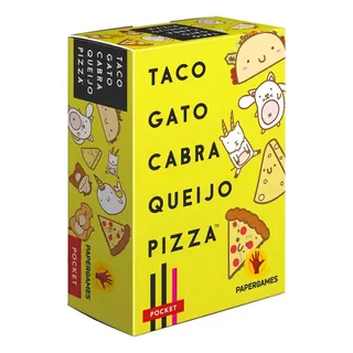 Taco Gato Cabra Queijo Pizza Jogo de Cartas PaperGames Português