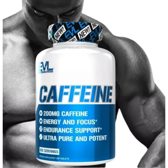 Cafeína Pre Entreno 100 Cáp  200 Mg Fitness Pesas Imp Eeuu