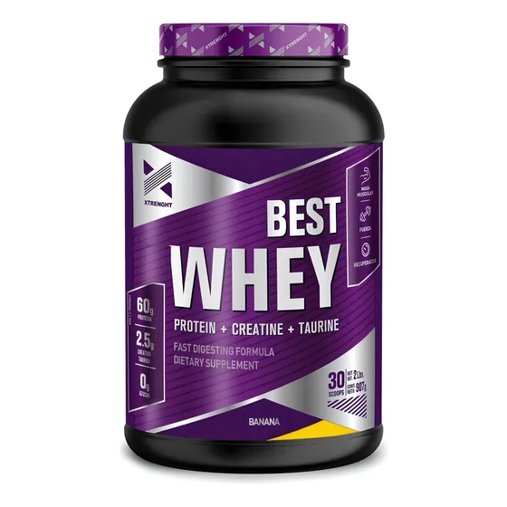 Suplemento en polvo Xtrenght Nutrition Proteínasㅤ sabor best whey banana x 907g