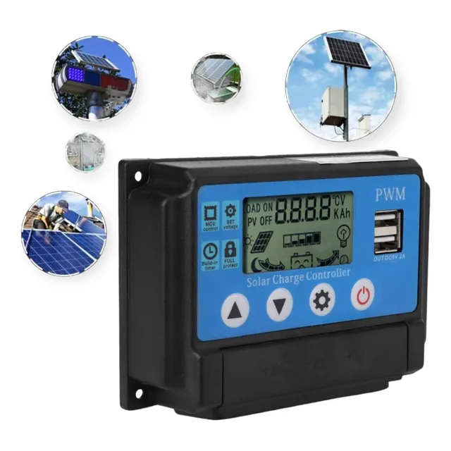 Controlador De Carga Solar Mppt De 20 A Panel Solar 