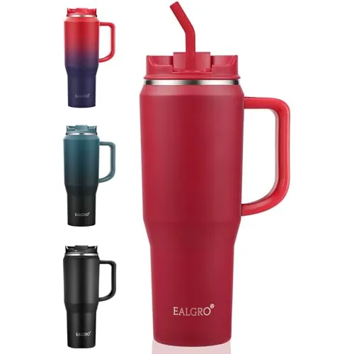 Ealgro 40 Oz Tumbler Con Manija, Tumblers Aislados G76gk