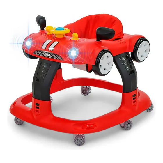 Andadera Para Bebe Auto Boy 3 Niveles De Altura Prinsel 7118 Color Rojo