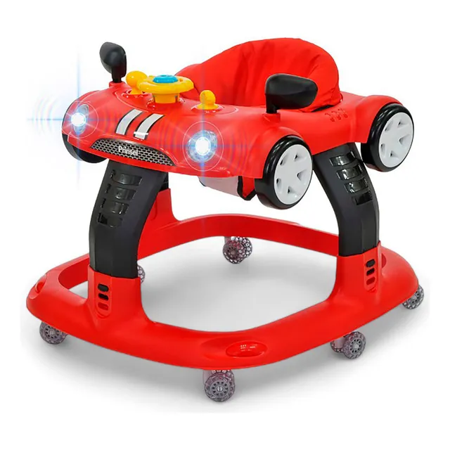 Andadera Para Bebe Auto Boy 3 Niveles De Altura Prinsel 7118 Color Rojo