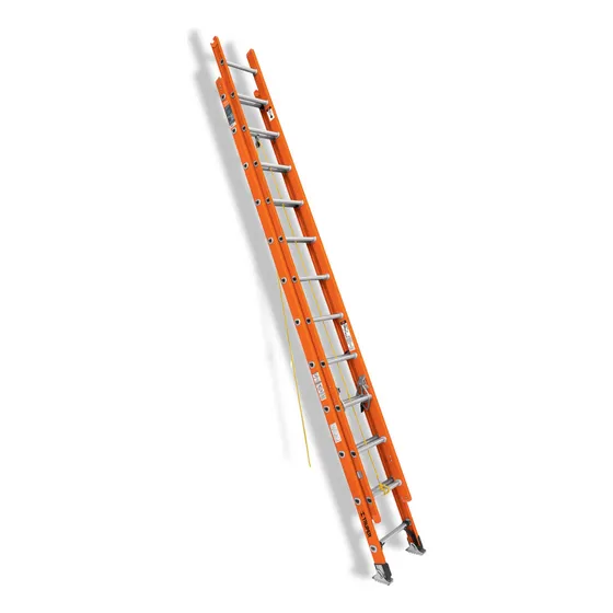 Escalera Telescopica Fibra De Vidrio 24 Peldaños Truper Color Naranja