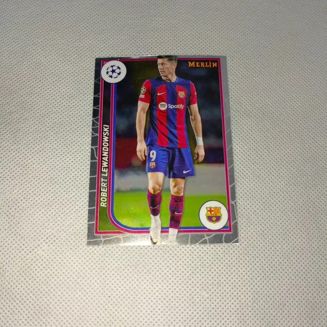 Cv Robert Lewandowski 2024 Topps Chrome Merlín Barcelona
