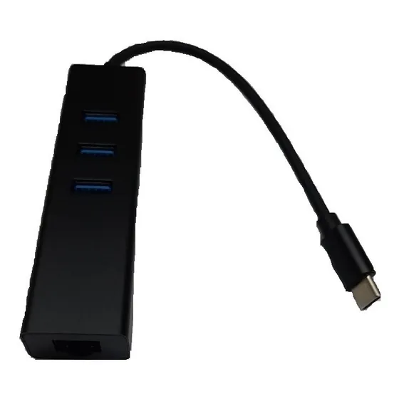Hub Usb Tipo C 3.1 Rj45 Ethernet 3 Puertos Usb 3.0 Adaptador