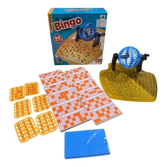 Bingo Profesional Con Balotera Y 90 Tableros Juego De Mesa