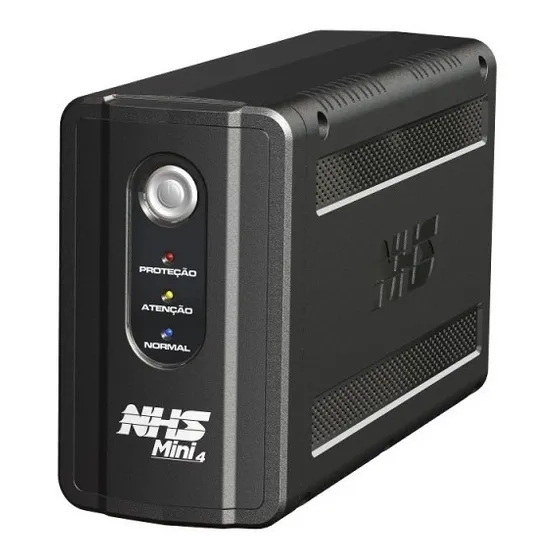 Nobreak 600va Nhs Mini 4, Entrada Bivolt, Saída 220v, 6 tomadas