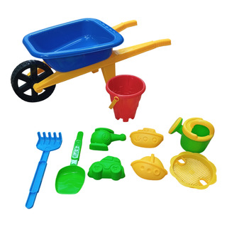 Carretilla Playera Infantil Grande + Pala Accesorios Juguete Carretilla Playera Infantil Grande + Pala Accesorios Juguete