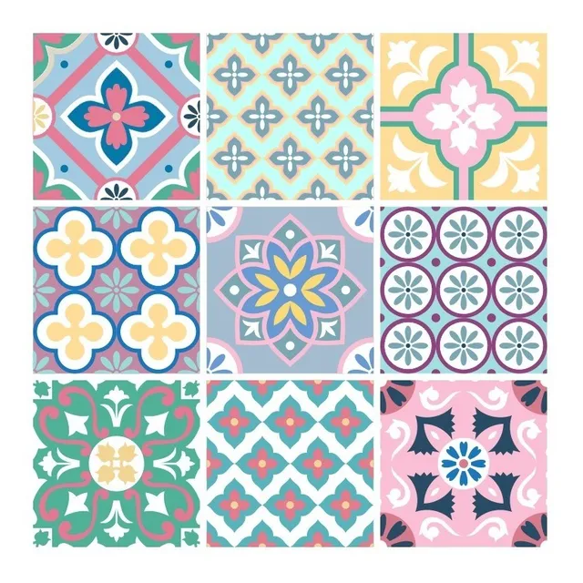Vinilos Decorativos Azulejos Autoadhesivos 20x20 Cm X14 Un