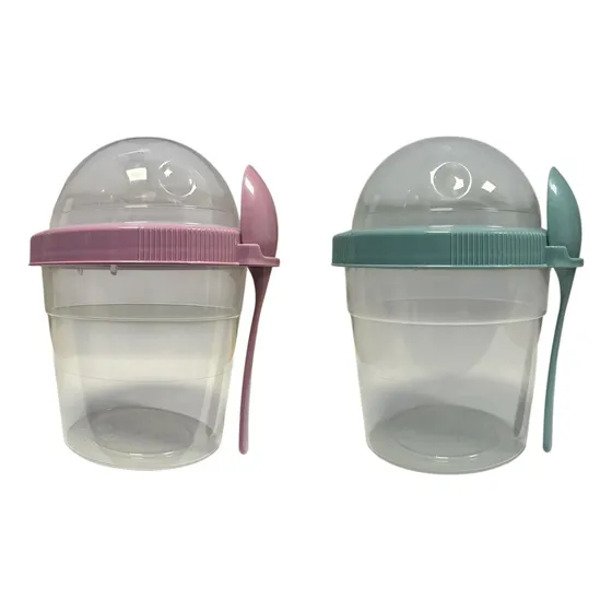 Set 2 Vasos Para Yogurt Frutas O Cereales 500ml Titiz