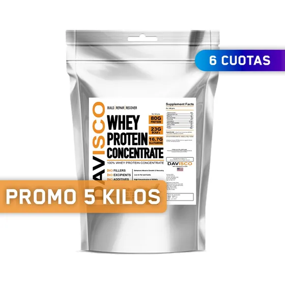 5 Kilos | Davisco Wpc 80 Whey Protein Importada [cc]