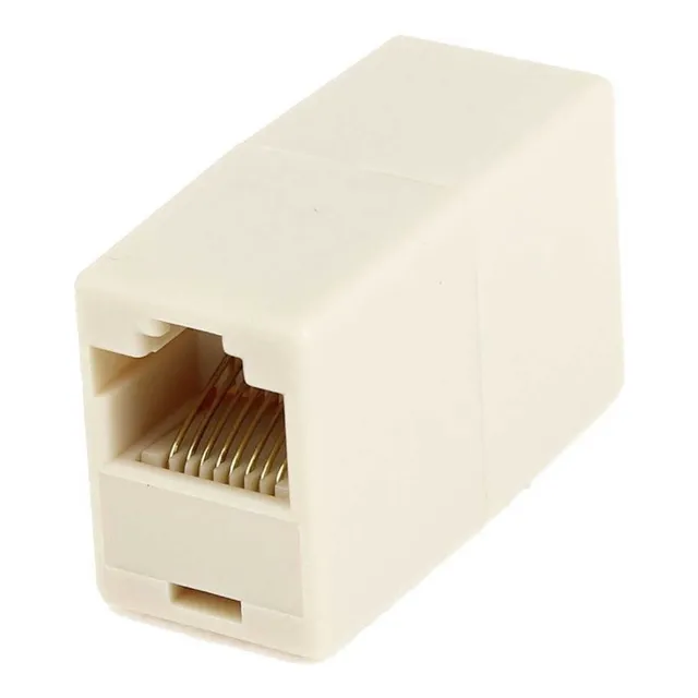 Adaptador Union Ficha Rj45 Hembra Empalme Cupla Doble X 10u
