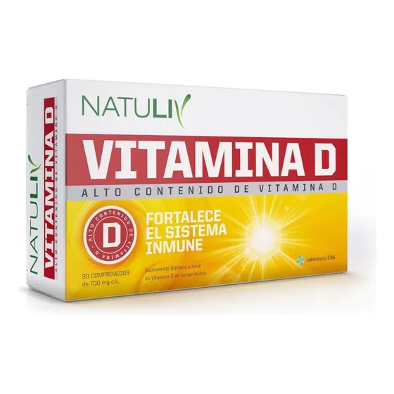 Natuliv Suplemento Vitaminico Vitamina D X 30 Comprimidos Sabor Neutro