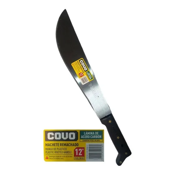 Machete Remachado Mango Plástico 12 PuLG