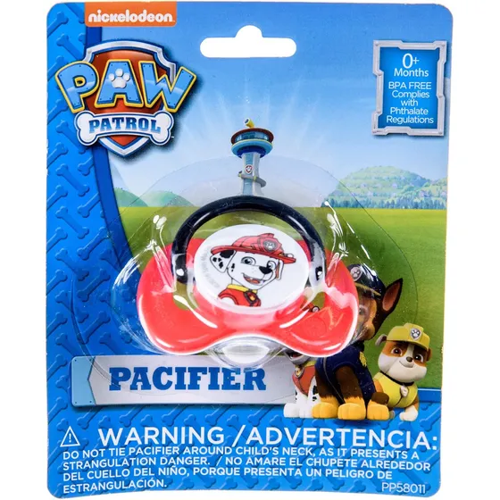 Chupón Marshall Paw Patrol Pacifier  Para Bebes  0+ Meses