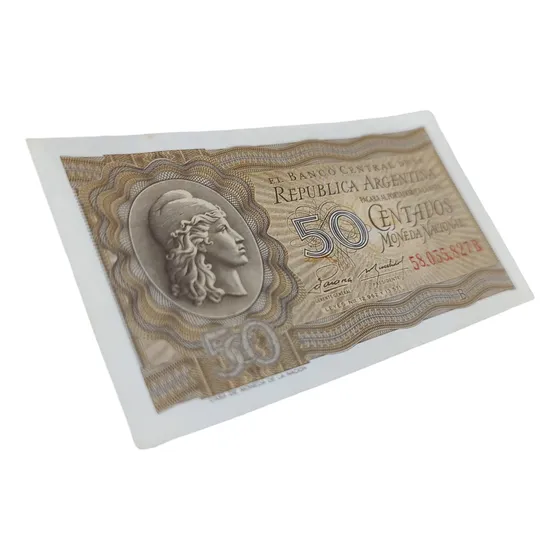 50 Centavos Moneda Nacional Serie San Martín