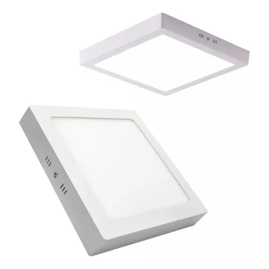 Panel Led Adosable Cuadrado 24w 6000k Luminaria Plafon Dixon