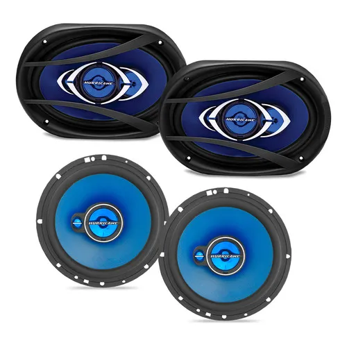 Kit Fácil Falante 6x9 Pol + 6 Pol 280w Linha Class Hurricane