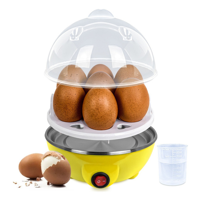 Cozedor De Ovos Elétrico Portátil Cozinha À Vapor 127v Cor Amarelo Frequência 50~60 Cozedor De Ovos Elétrico Portátil Cozinha À Vapor 127v Cor Amarelo Frequência 50~60
