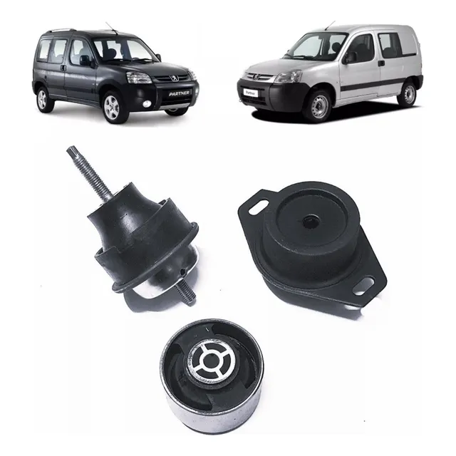 Kit X3 Soporte Motor Caja Partner Berlingo 1.6 Hdi Diesel
